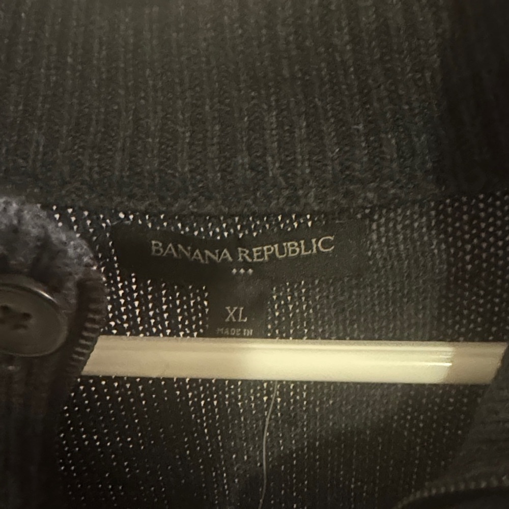 Banana Republic Charcoal Knit Cardigan